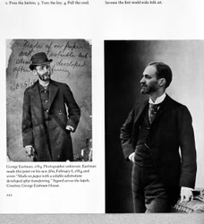 Zwei Porträts von George Eastman (1854-1932) 1884 und 1890